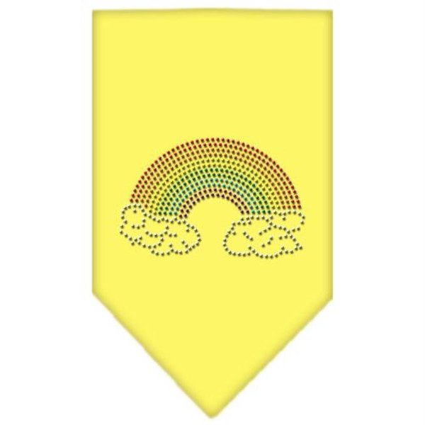 Unconditional Love Rainbow Rhinestone Bandana Yellow Large UN814111